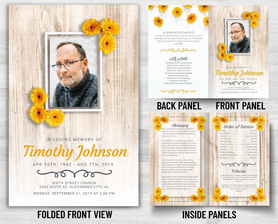 View Our Numerous Memorial Program Print Designs