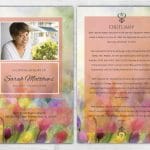 Custom Tulip Memorial Pamphlet Options