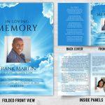 Memorial Card Stairway to Heaven Theme
