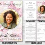 In Loving Memory Custom Funeral Programs
