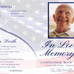 American Flag Funeral Memorial Program