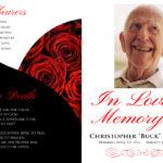 Roses Funeral Program