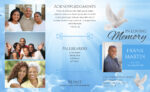 Dove Clouds Funeral Program