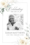 Memorial Poster for Funeral Floral Canvas