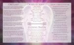 Purple Angel Wings Trifold Funeral Program