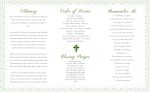 Celtic Irish Blessing Trifold Funeral Program