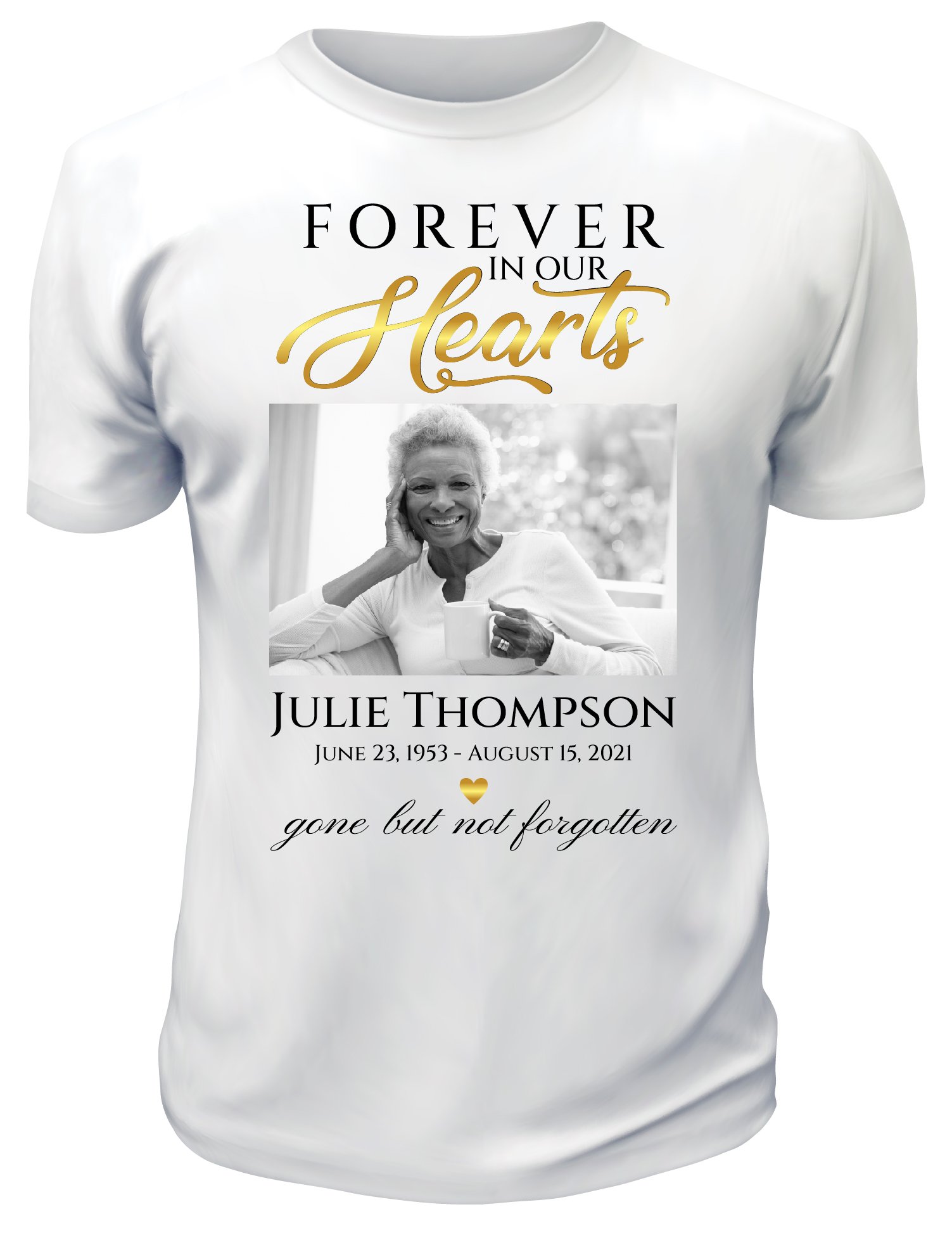 Personalized Memorial T Shirts - Memorial Service T Shirts