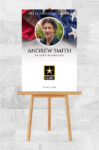US Army Funeral Easel Poster