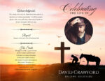 Christian Cowboy Funeral Program