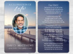 Lake Dock Memorial Prayer Card