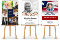 Funeral Easel Posters
