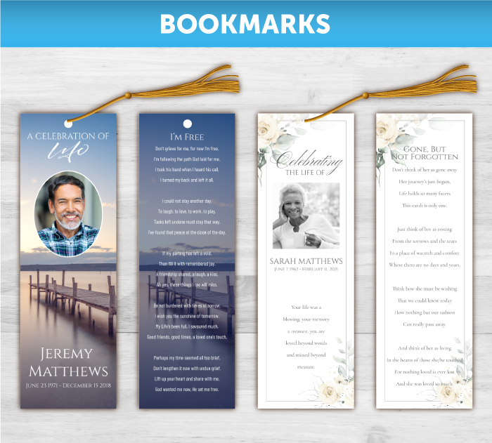 Memorial Bookmark - 2054 - DisciplePress - Memorial & Funeral Printing