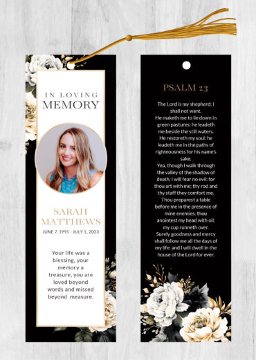 Memorial Bookmark - 2120 - DisciplePress - Memorial & Funeral Printing