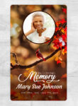 Red Cardinal Funeral Memorial Magnet