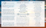 Ocean Trifold Funeral Program