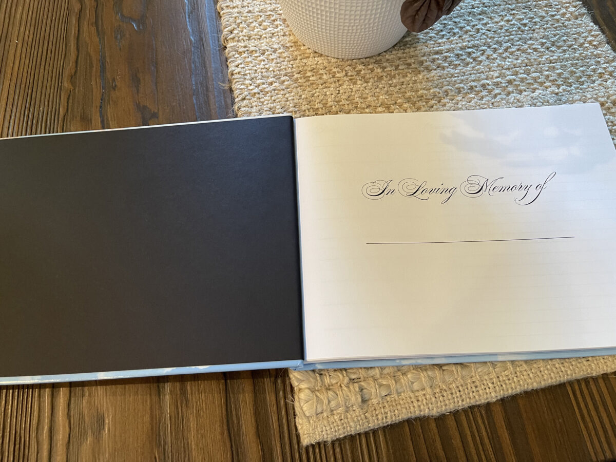 Dove Sky Funeral Guest Book