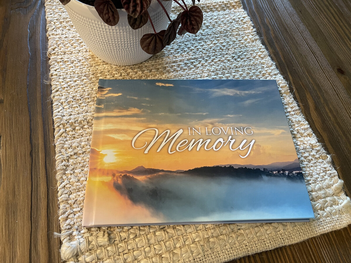 Mountain Sunrise Funeral Memorial Guest Book
