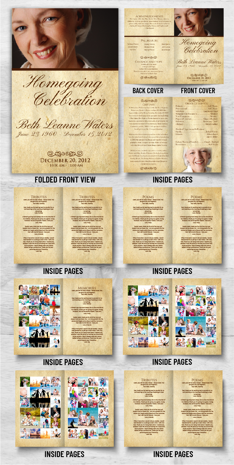 16 Page Funeral Program - 1032 - DisciplePress - Memorial