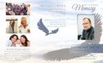 On Eagels Wings Trifold Funeral Program