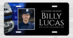 Police Officer Law Enforcement In Loving Memory Memorial Car Tag
