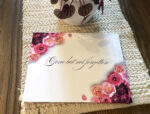 Custom Funeral Memorial Guest Book Roses Flowers