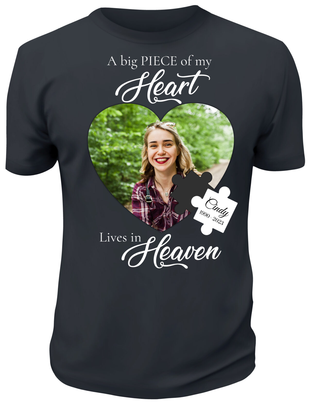 Puzzle Heart In Loving Memory Shirt