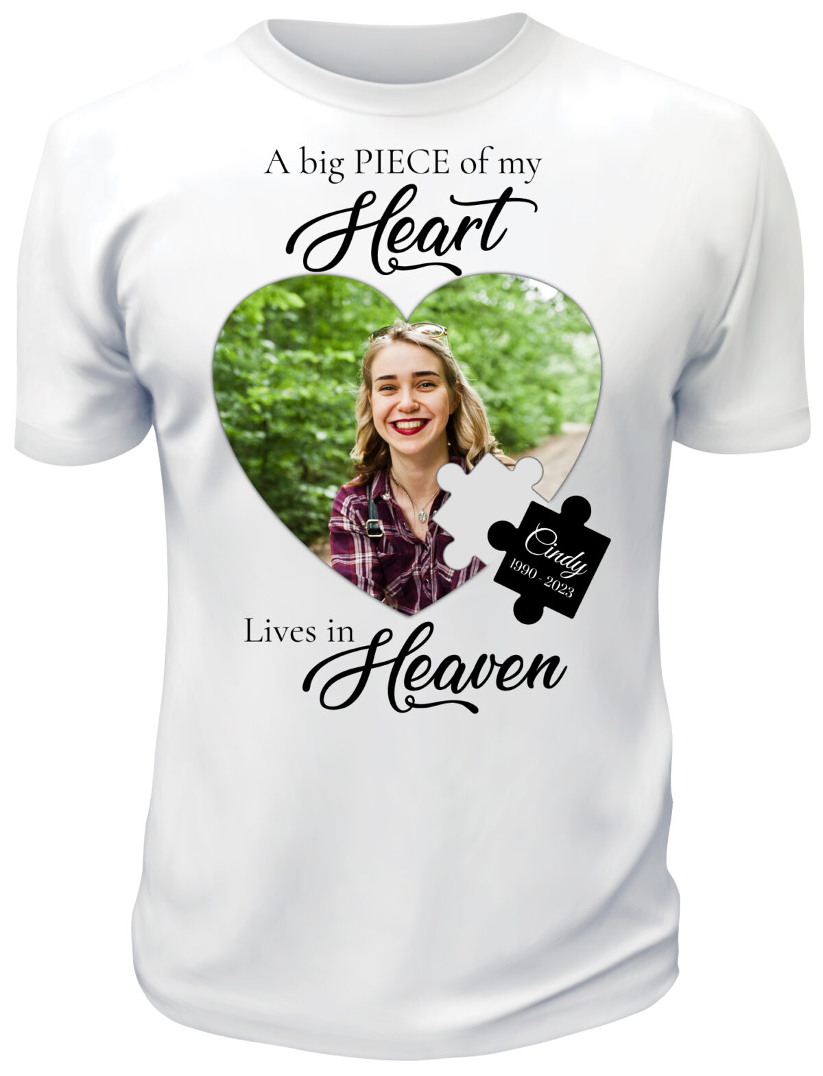 Puzzle Heart In Loving Memory Shirt
