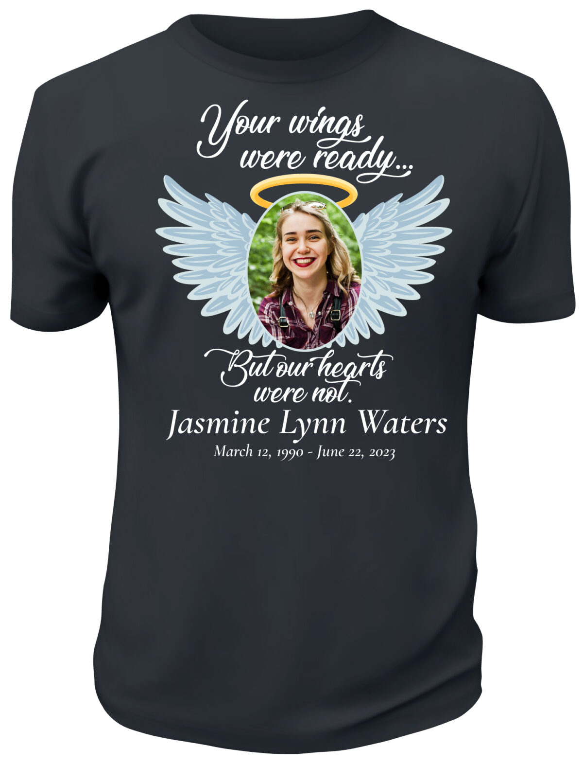 Angel Wings In Loving Memory Memorial TShirt