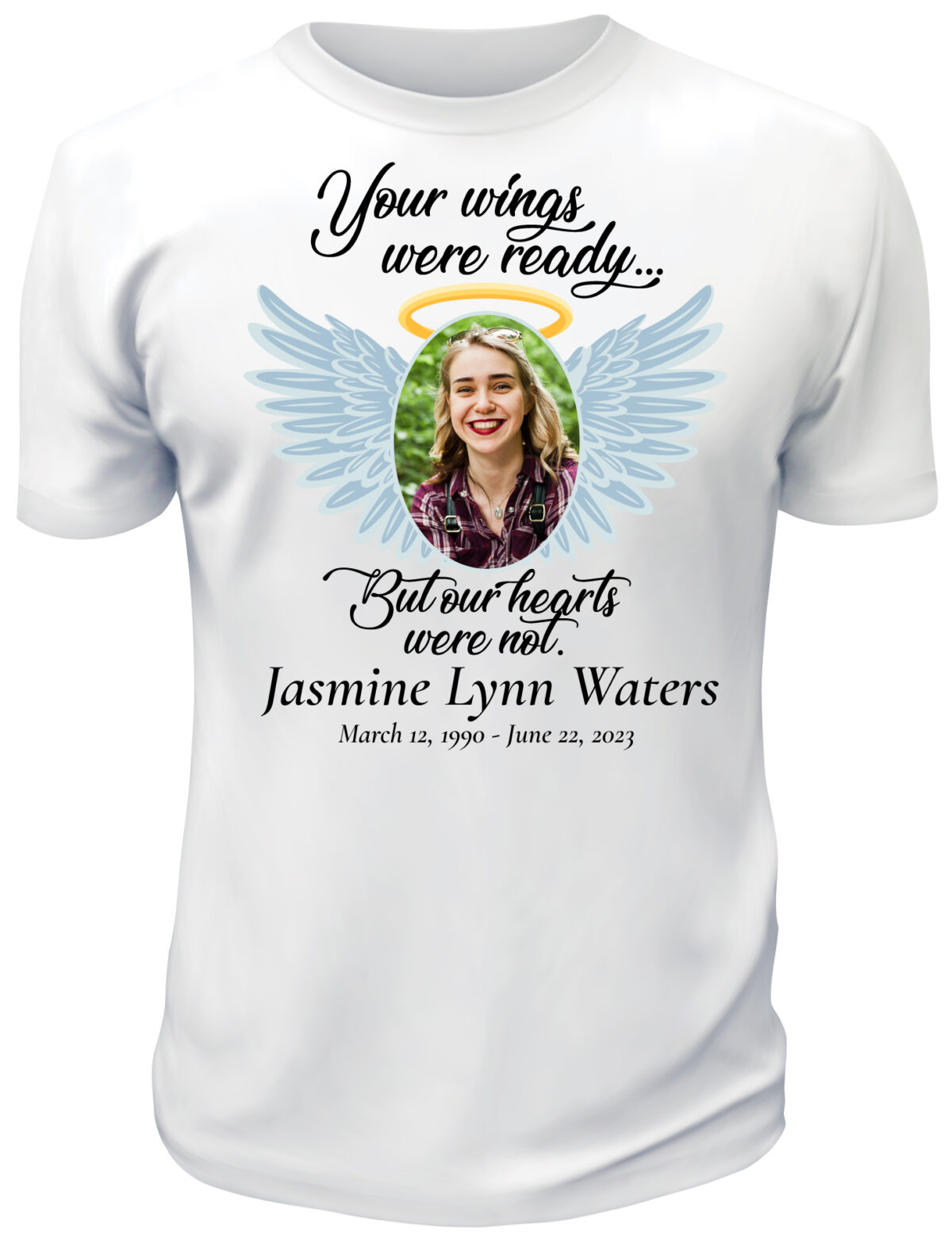Angel Wings In Loving Memory Memorial TShirt