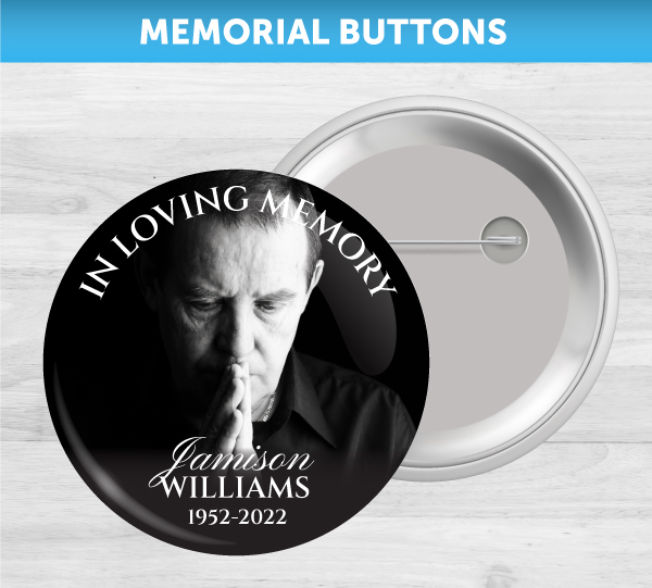 Memorial Button Pins