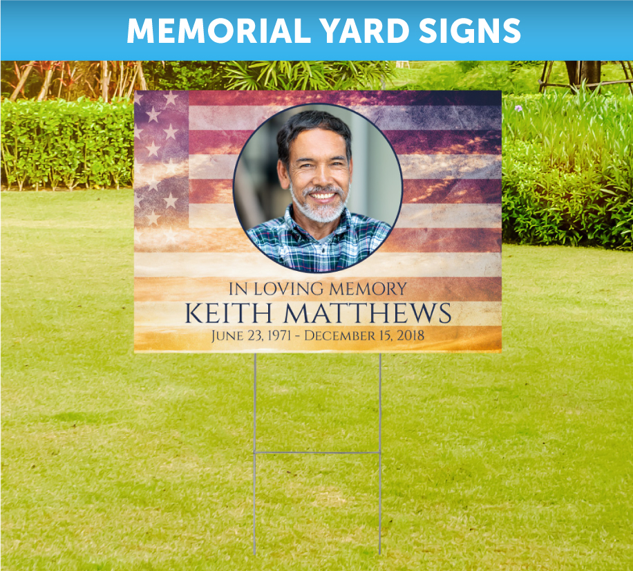 Memorial In Loving Memory Yard Signs