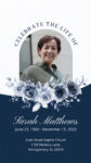 Blue Roses Funeral Memorial Program