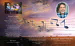 Music Notes Funeral Memorial Program