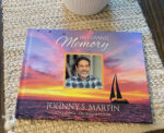 Custom Funeral Memorial Guest Book Ocean Sailboat