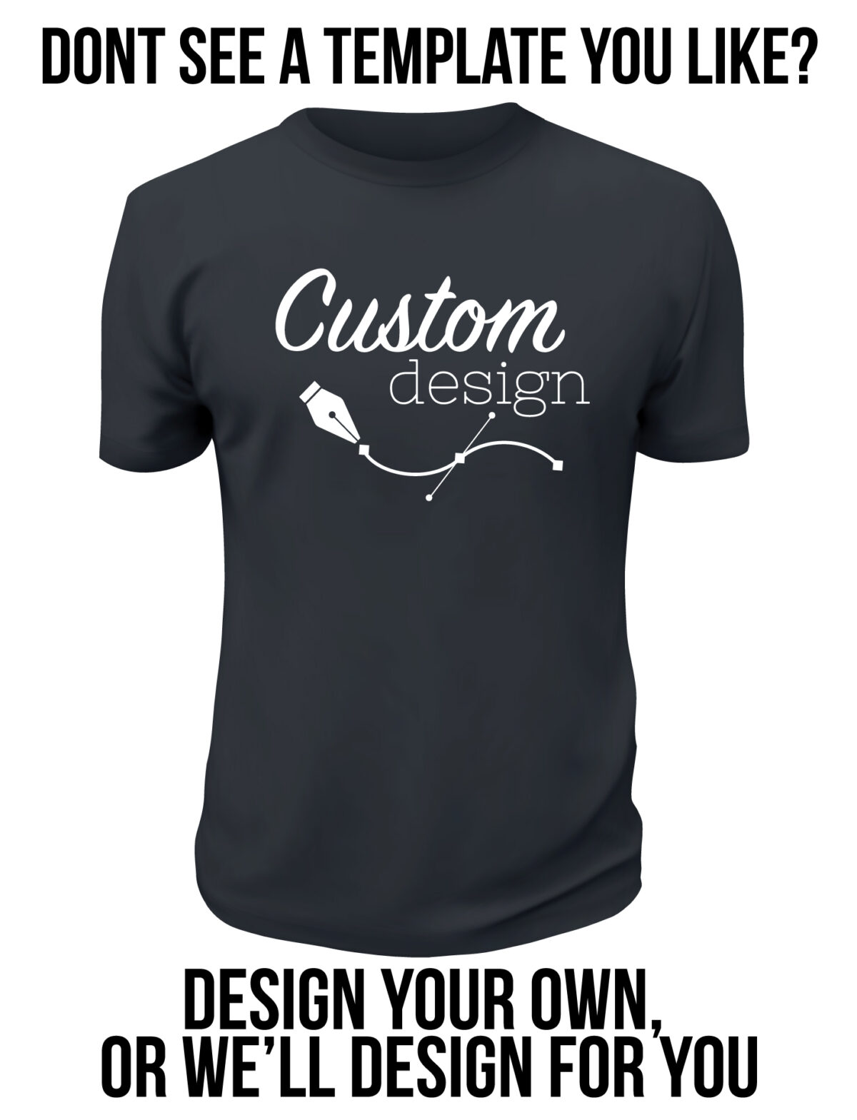 Custom Design Memorial T-Shirt Black