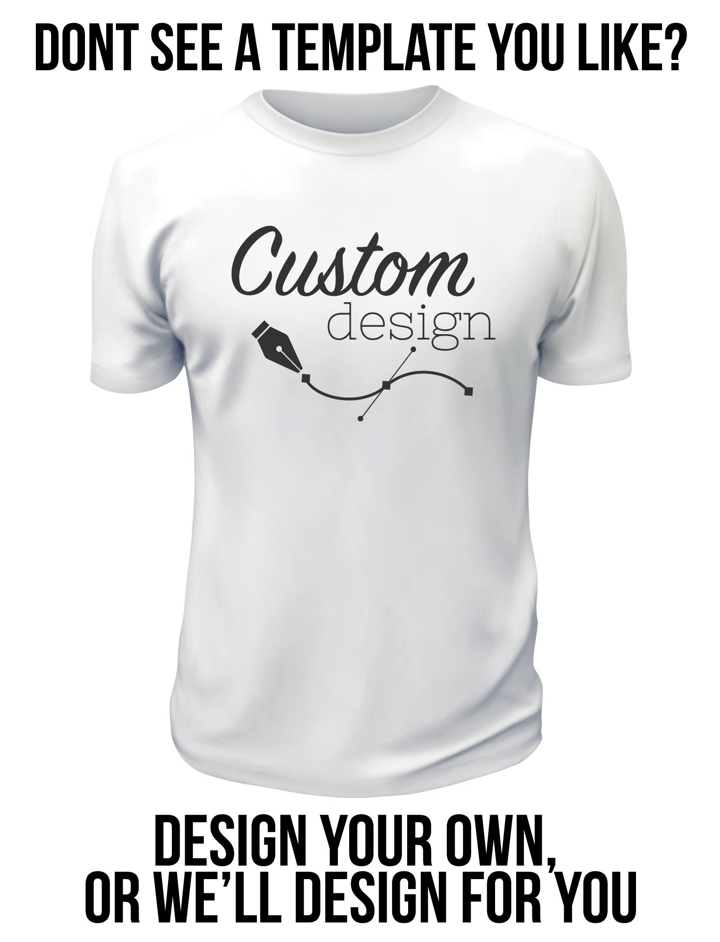 Print own design outlet on t shirt