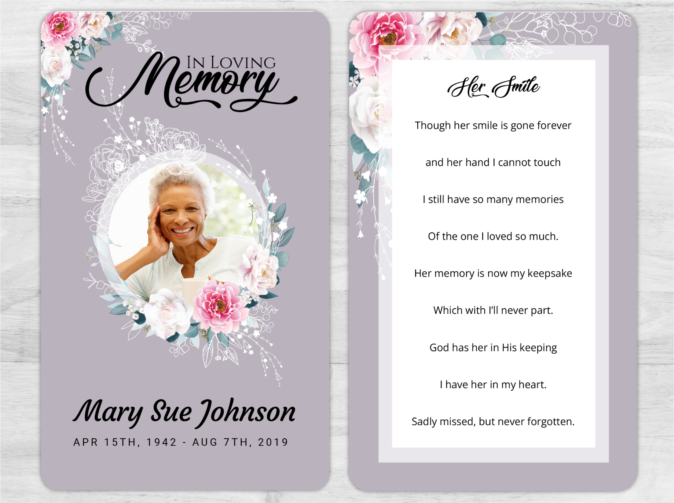 In Memory Of A Life Decal So Beautifully Lived Memorial StickerS 22  Variations