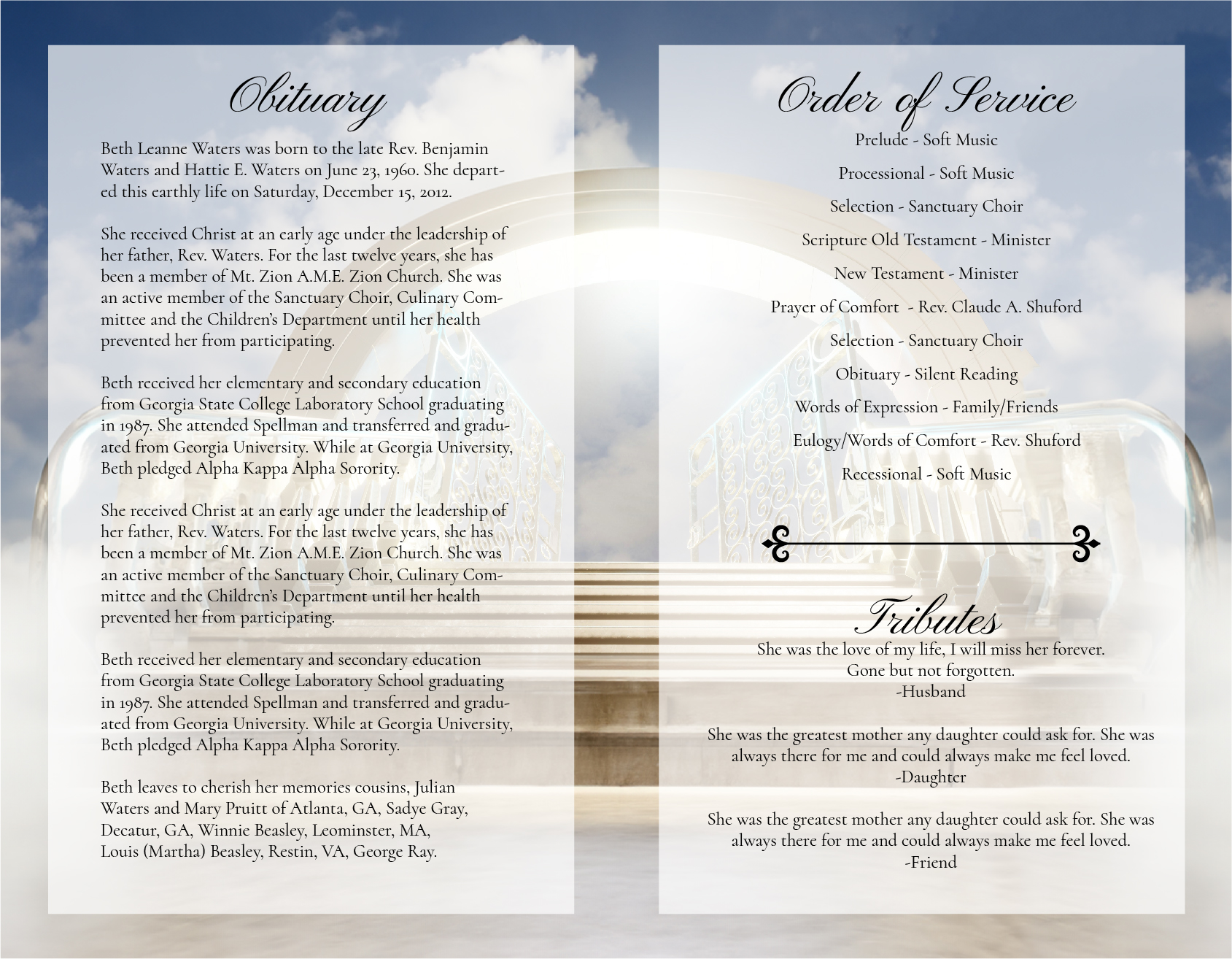 Pre-Printed Guest Book - 2070 - DisciplePress - Memorial & Funeral Printing