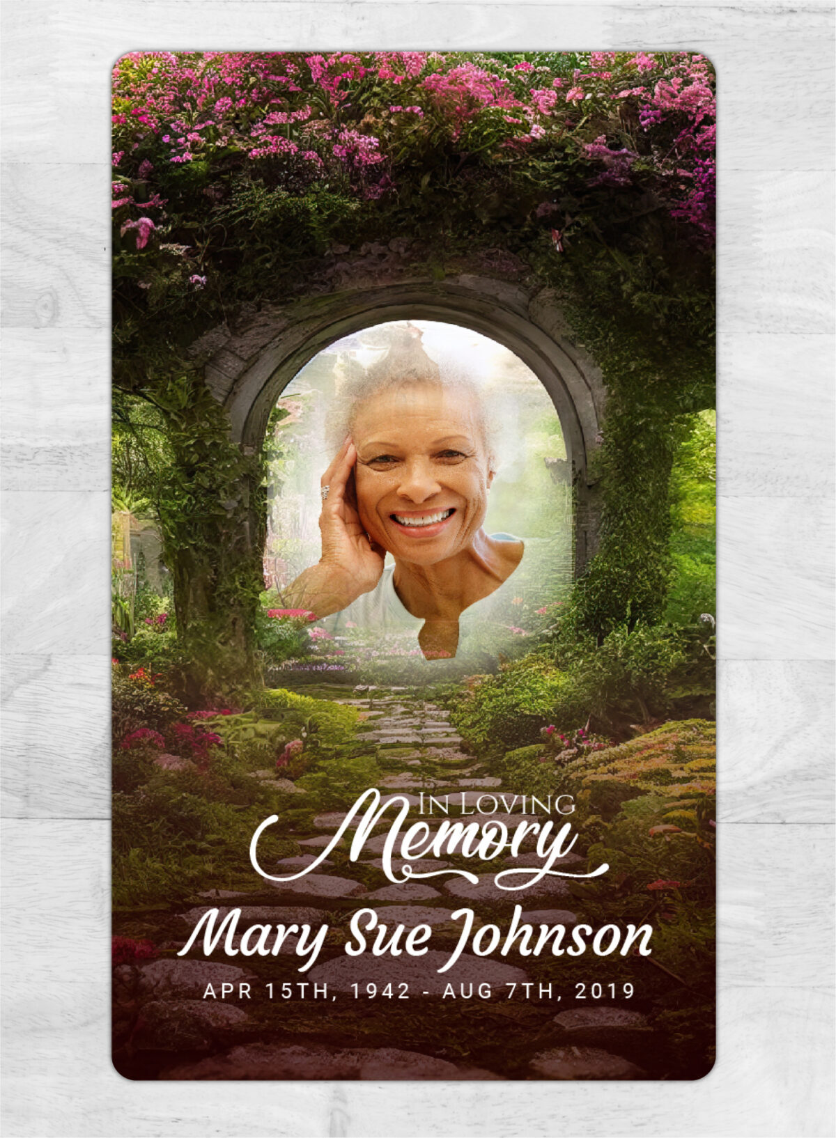 Secret Garden Funeral Memorial Magnet