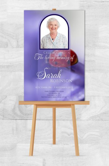 Purple Lady Bug Memorial Poster