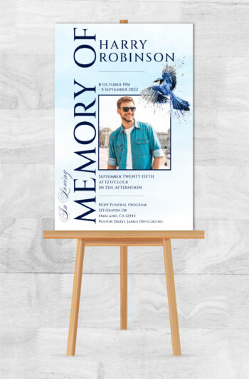 Blue bird Memorial Poster