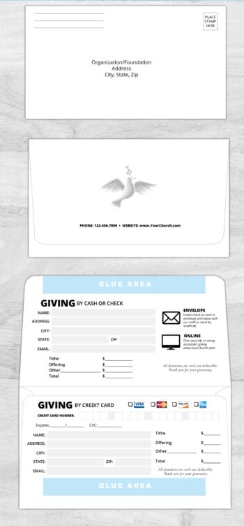 Remittance Tithe Offering Giving Envelope