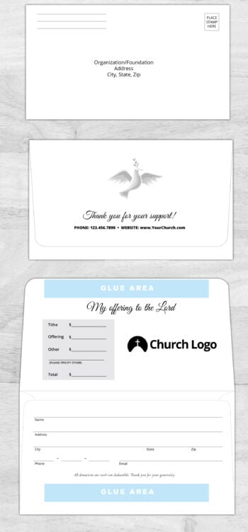 Remittance Tithe Offering Giving Envelope