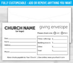 Tithe Giving Offering Church Envelope