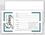 Tithe Giving Offering Church Envelope