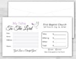 Tithe Giving Offering Church Envelope