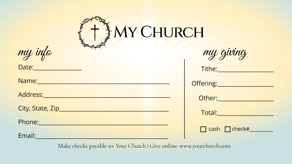 Church Giving Envelopes