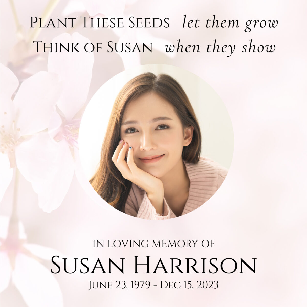 Memorial Seed Packets