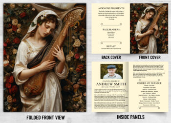 Folded Saint Prayer Mass Catholic Card