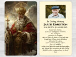 Catholic Saint Mass Prayer Card